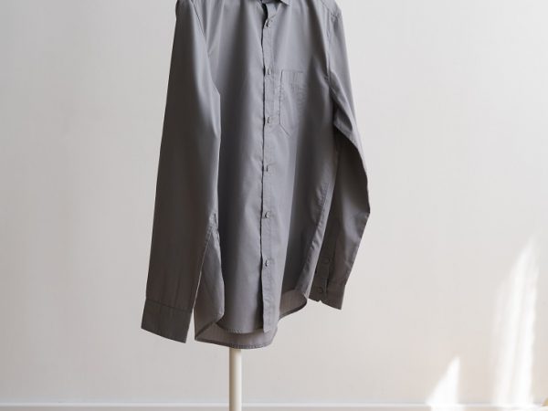 Gray uniform on a hanger