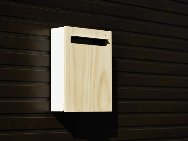 Wall mount white letterbox